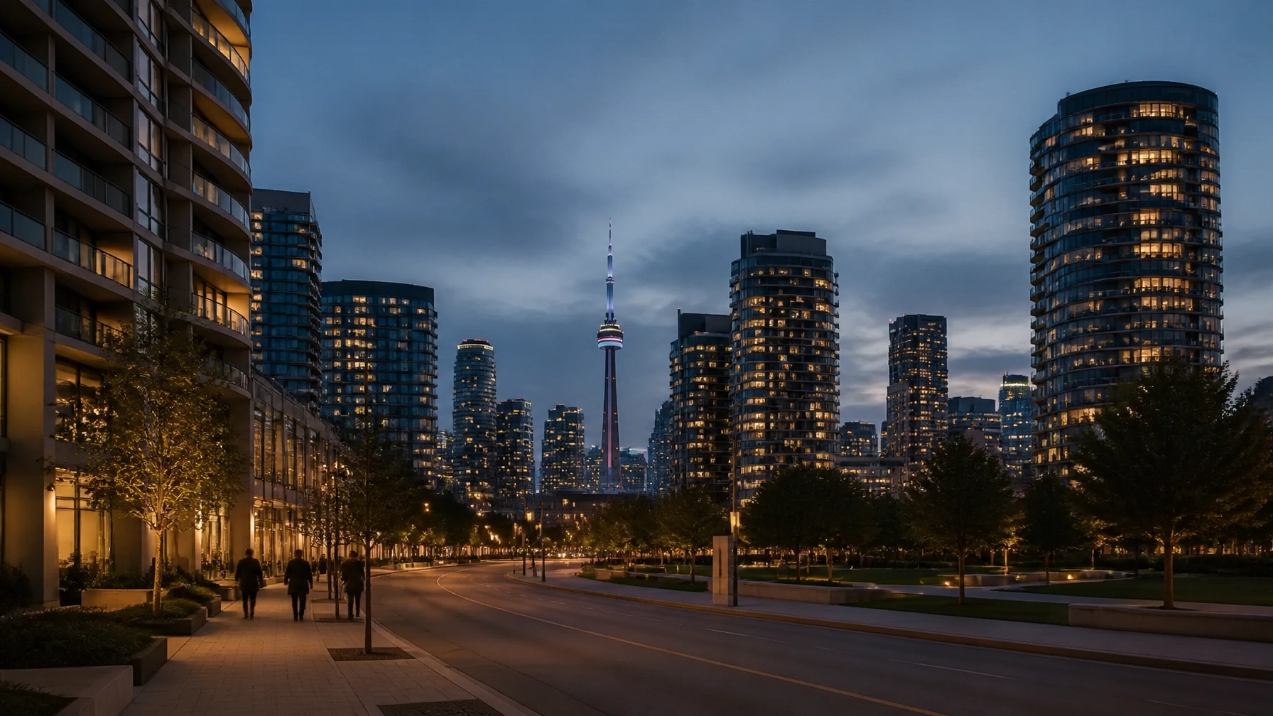 Toronto’s Entertainment District during the early fall festival season